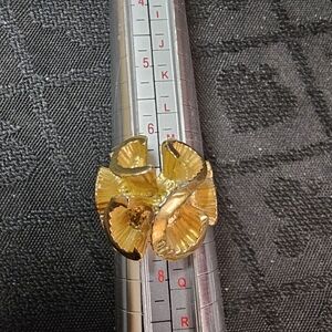 Ring, 18kt H.G.E. Gold Curly Swirls